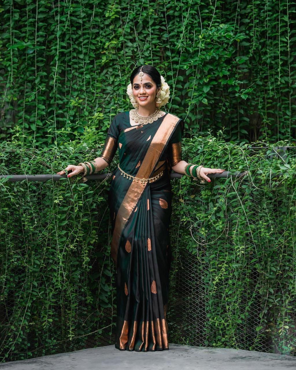 Lichi Silk Jacquard Saree Collection for Elegant Occasions - Posyfish.in