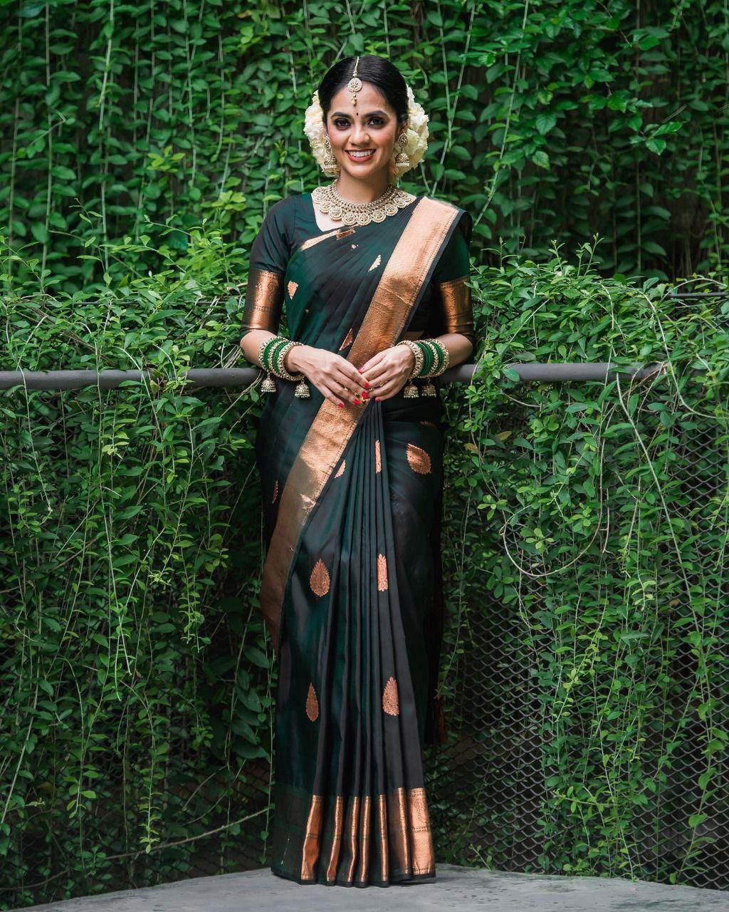 Lichi Silk Jacquard Saree Collection for Elegant Occasions - Posyfish.in