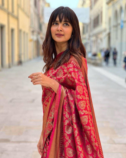 Lichi Silk Jacquard Saree Collection - Elegant Weaves for Every Occasion - Posyfish.in