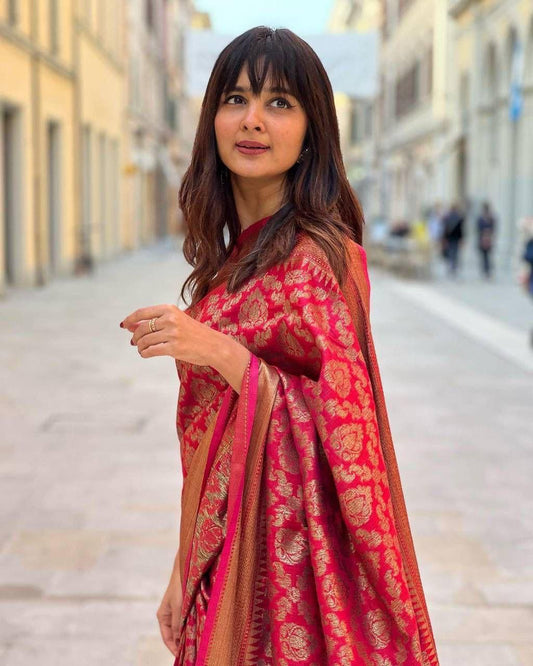 Lichi Silk Jacquard Saree Collection - Elegant Weaves for Every Occasion - Posyfish.in