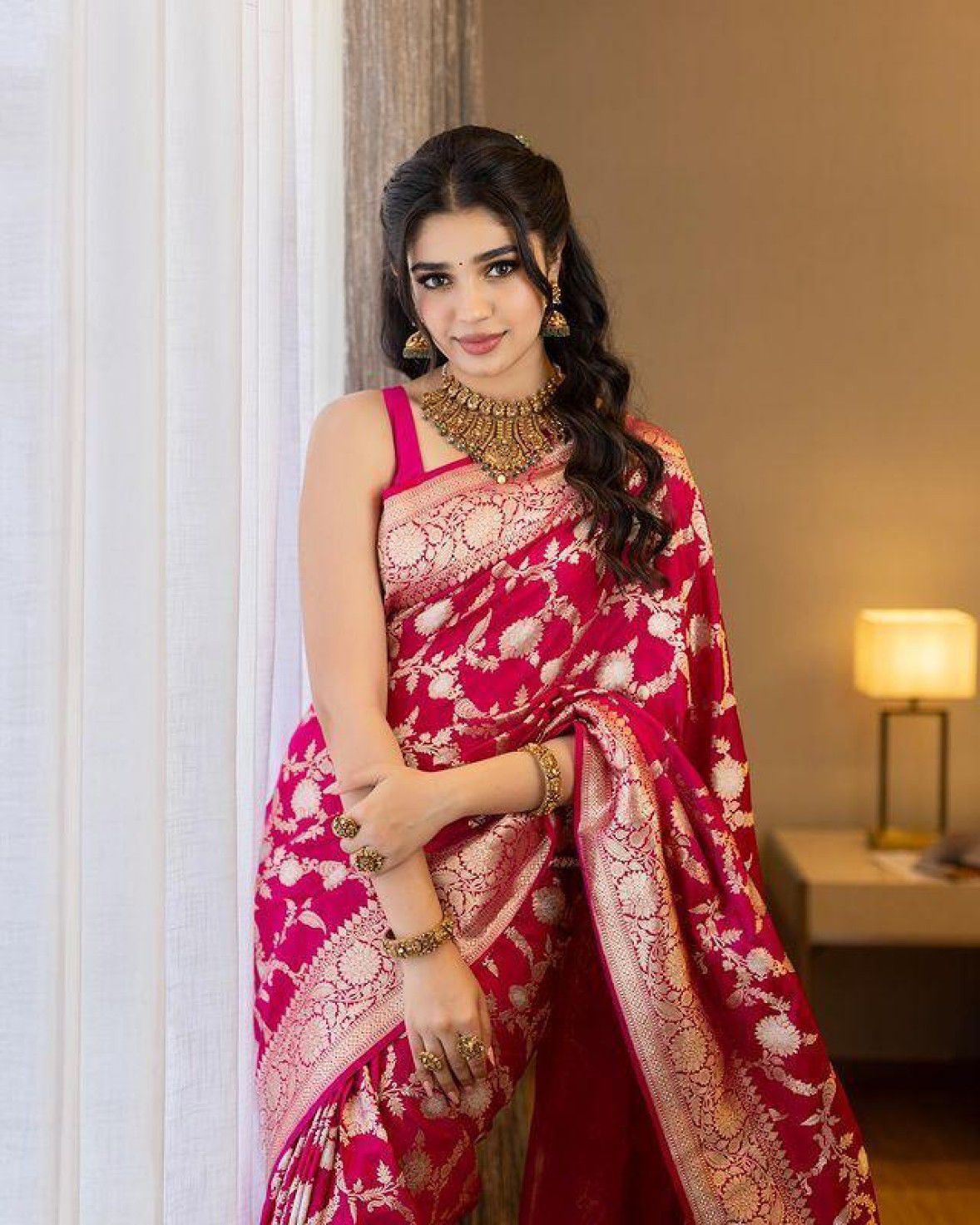 Soft Lichi Silk Saree with Zari Work Collection - Posyfish.in
