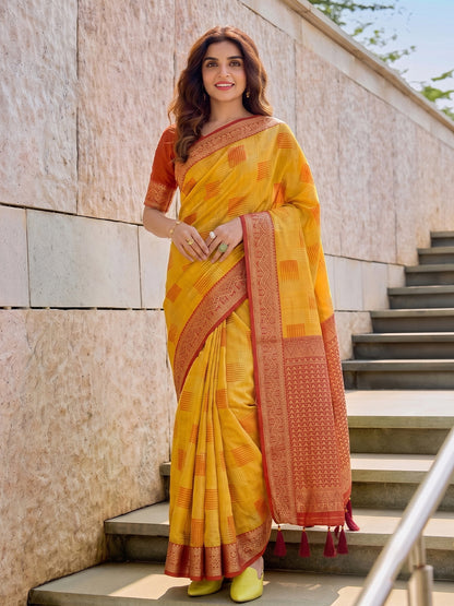 Timeless Cotton Saree with Elegant Prints