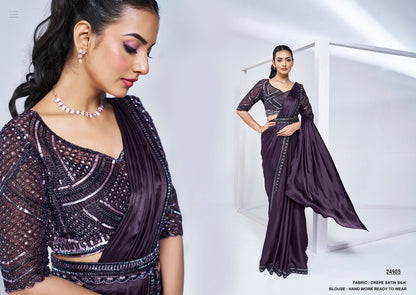 Designer Heavy Party Wear Saree for Elegant Celebrations - Posyfish.in