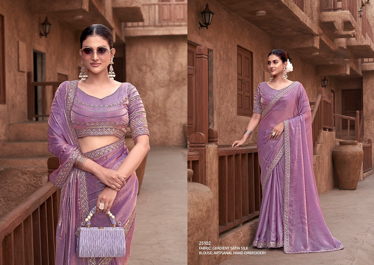 Designer Heavy Ready To Wear Saree for Party Wear - Posyfish.in