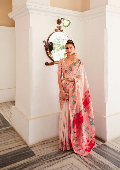 Premium Designer Paithani Saree for Women - Traditional Maharashtrian Ethnic Wear - Posyfish.in
