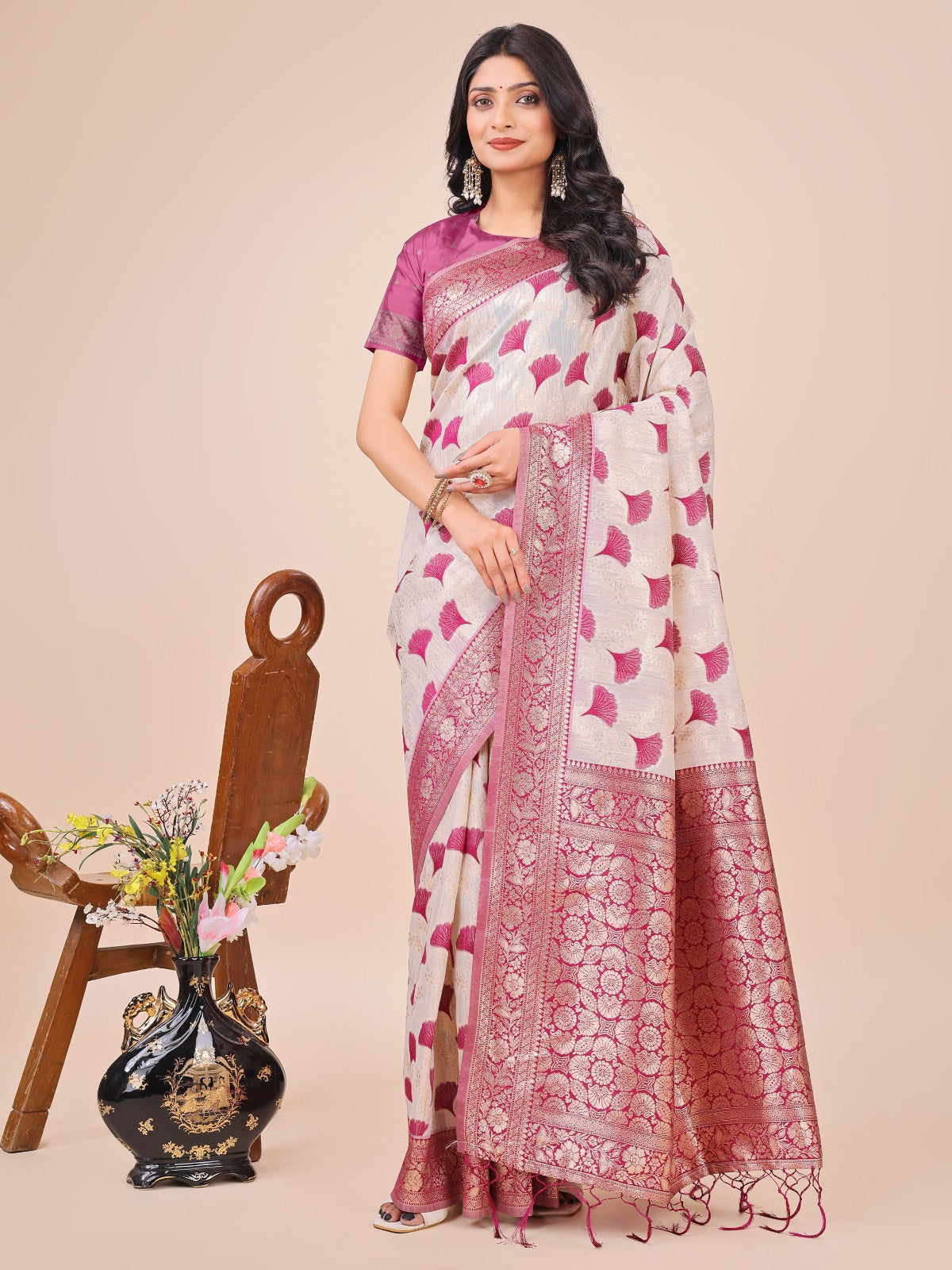 Comfort Fit Printed Cotton Saree for All Occasions