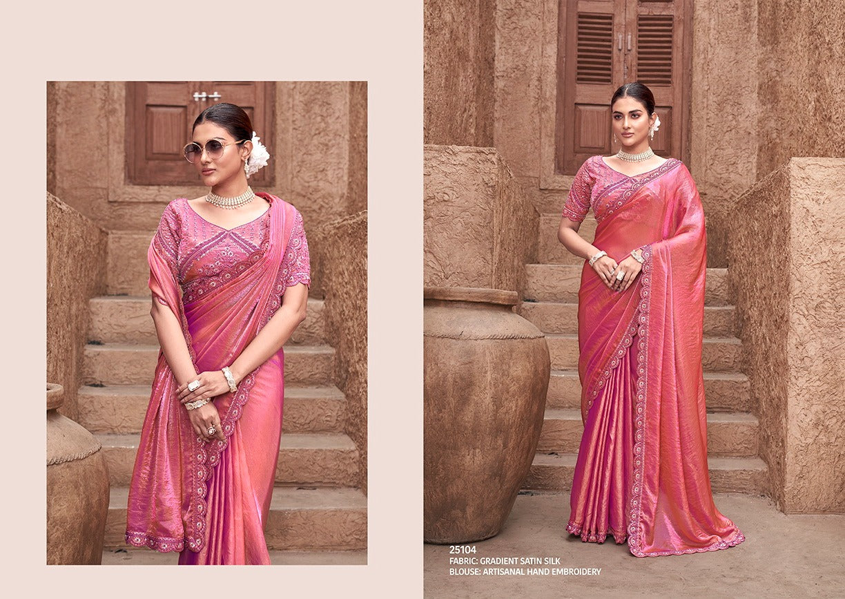 Designer Heavy Ready To Wear Saree for Party Wear - Posyfish.in
