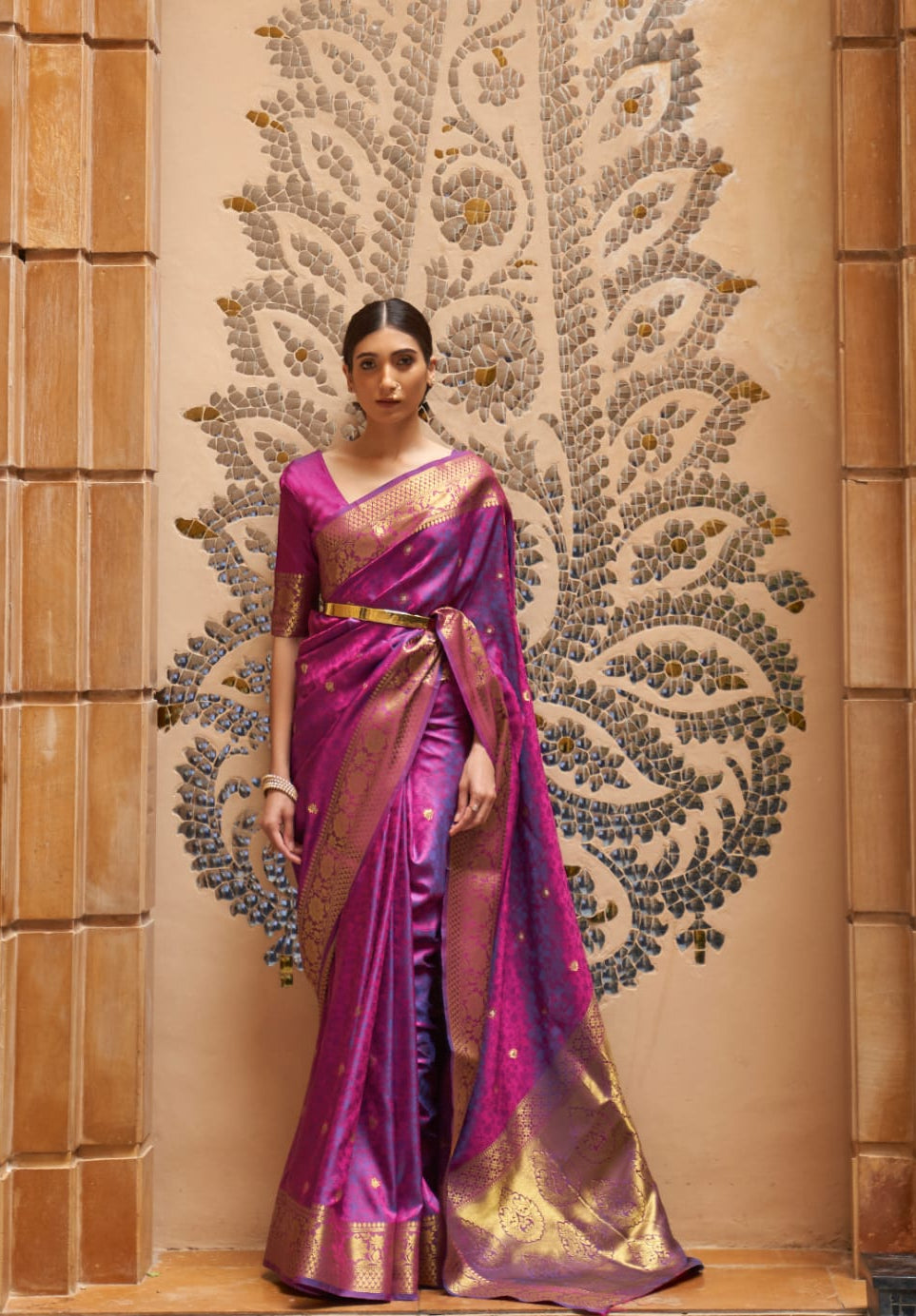 Premium Silk Handloom Saree for Women | Elegant Ethnic Wear - Posyfish.in