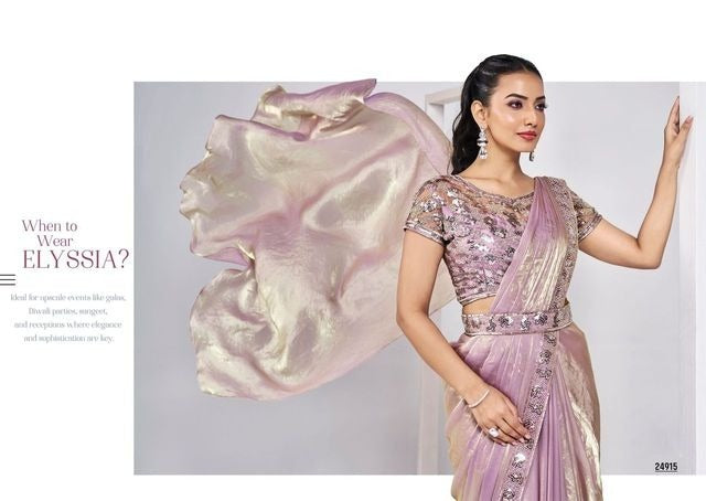 Designer Heavy Party Wear Saree for Elegant Occasions - Posyfish.in