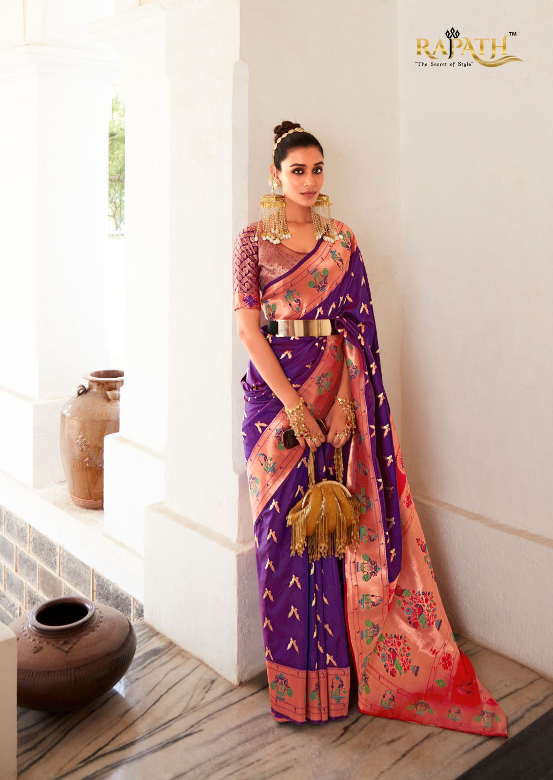 Premium Designer Paithani Saree for Women - Traditional Maharashtrian Ethnic Wear - Posyfish.in