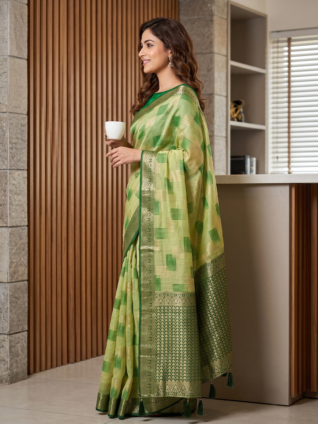 Timeless Cotton Saree with Elegant Prints