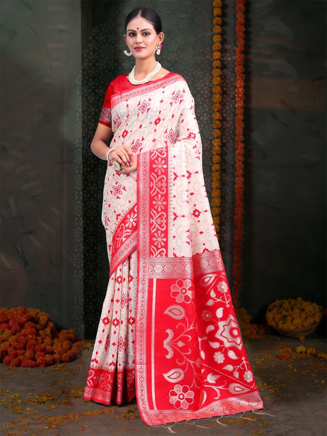 Comfort Fit Printed Cotton Saree Soft, Lightweight & Elegant