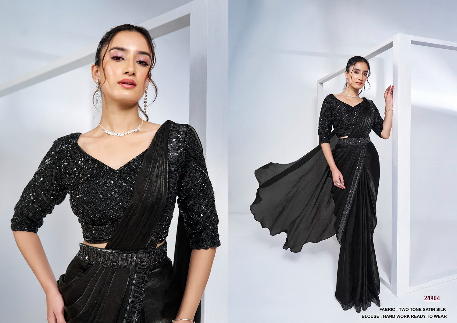 Designer Heavy Saree Party Wear for Elegant Occasions - Posyfish.in
