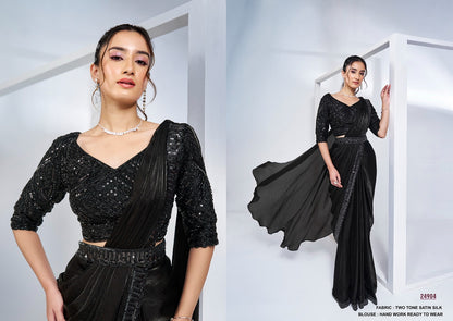 Designer Heavy Saree Party Wear for Elegant Occasions - Posyfish.in