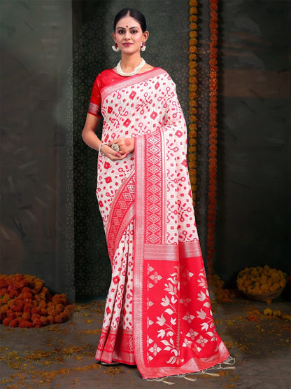 Comfort Fit Printed Cotton Saree Soft, Lightweight & Elegant