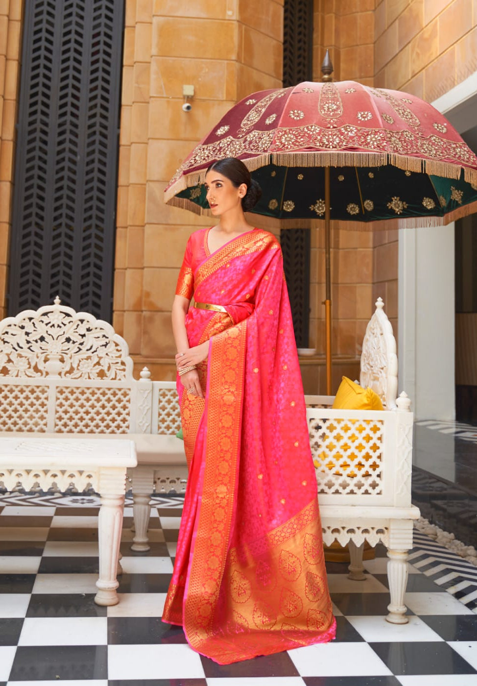 Premium Silk Handloom Saree for Women | Elegant Ethnic Wear - Posyfish.in