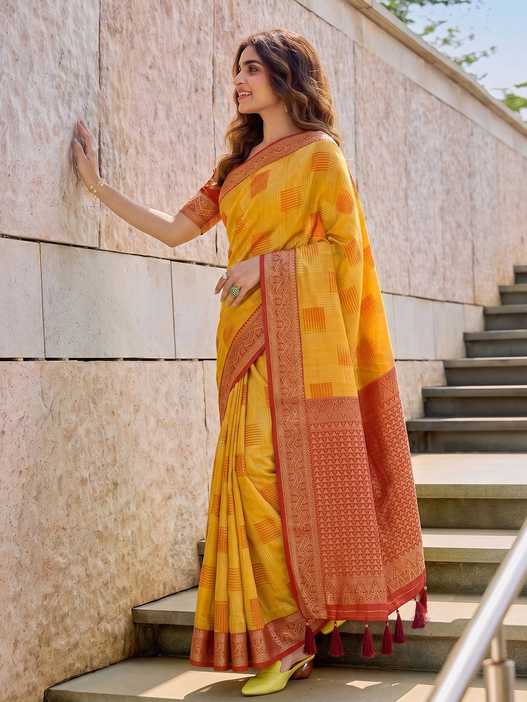 Timeless Cotton Saree with Elegant Prints