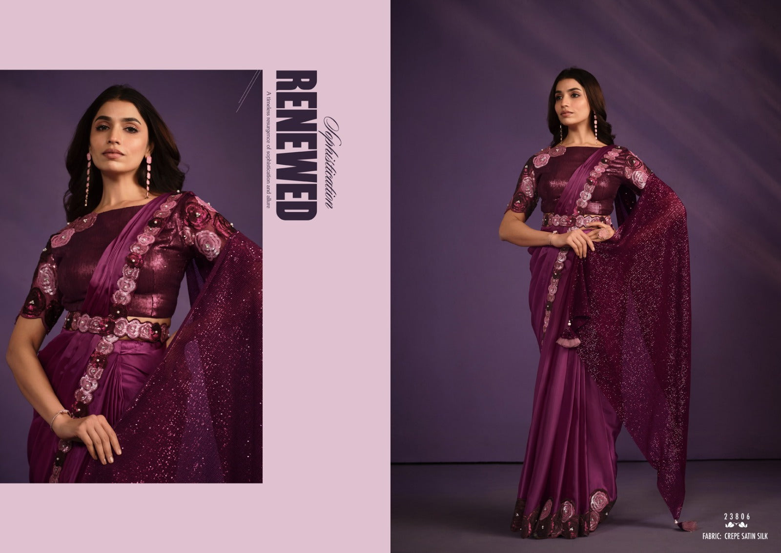 Exotica Designer Heavy Ready To Wear Saree Collection for Stunning Party Wear - Posyfish.in