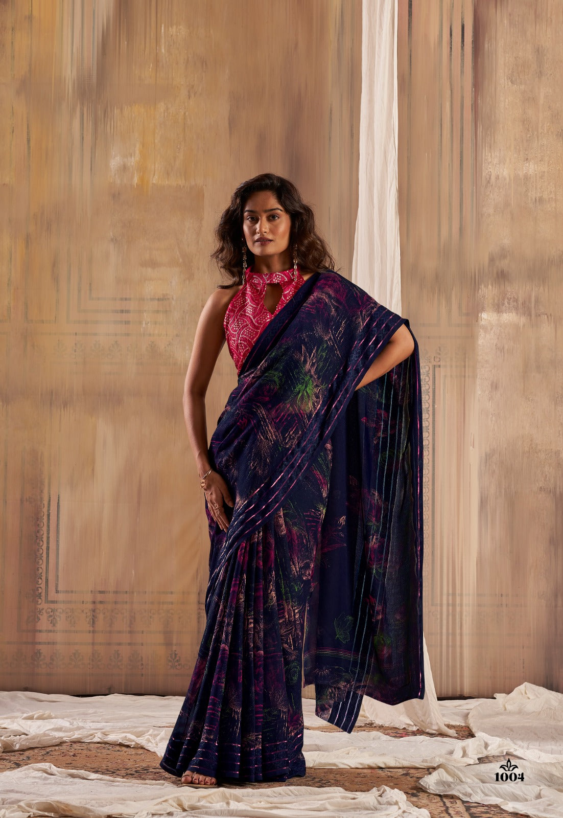 Georgette Chiffon Embroidery Saree