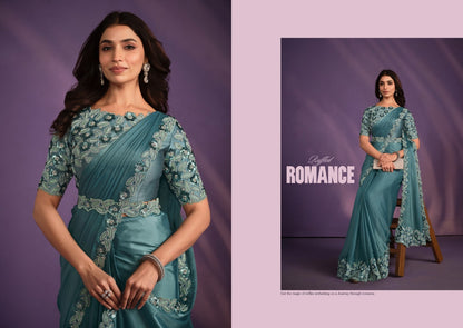 Exotica Designer Heavy Ready To Wear Saree Collection for Stunning Party Wear - Posyfish.in