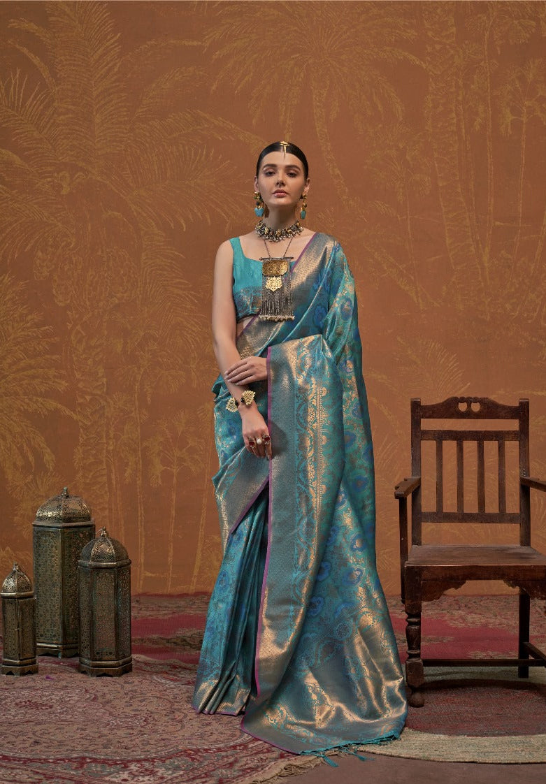Premium Handloom Silk Saree for Women | Elegant Ethnic Weaving - Posyfish.in
