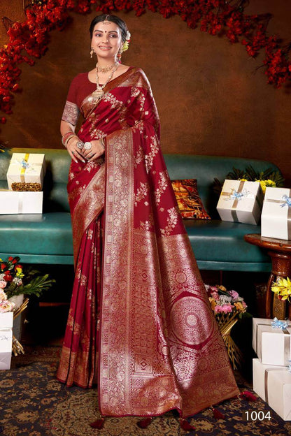 Premium Silk Saree for Women - Elegant Wedding & Festive Ethnic Wear - Posyfish.in