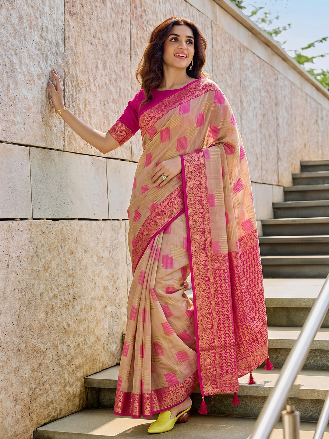 Timeless Cotton Saree with Elegant Prints