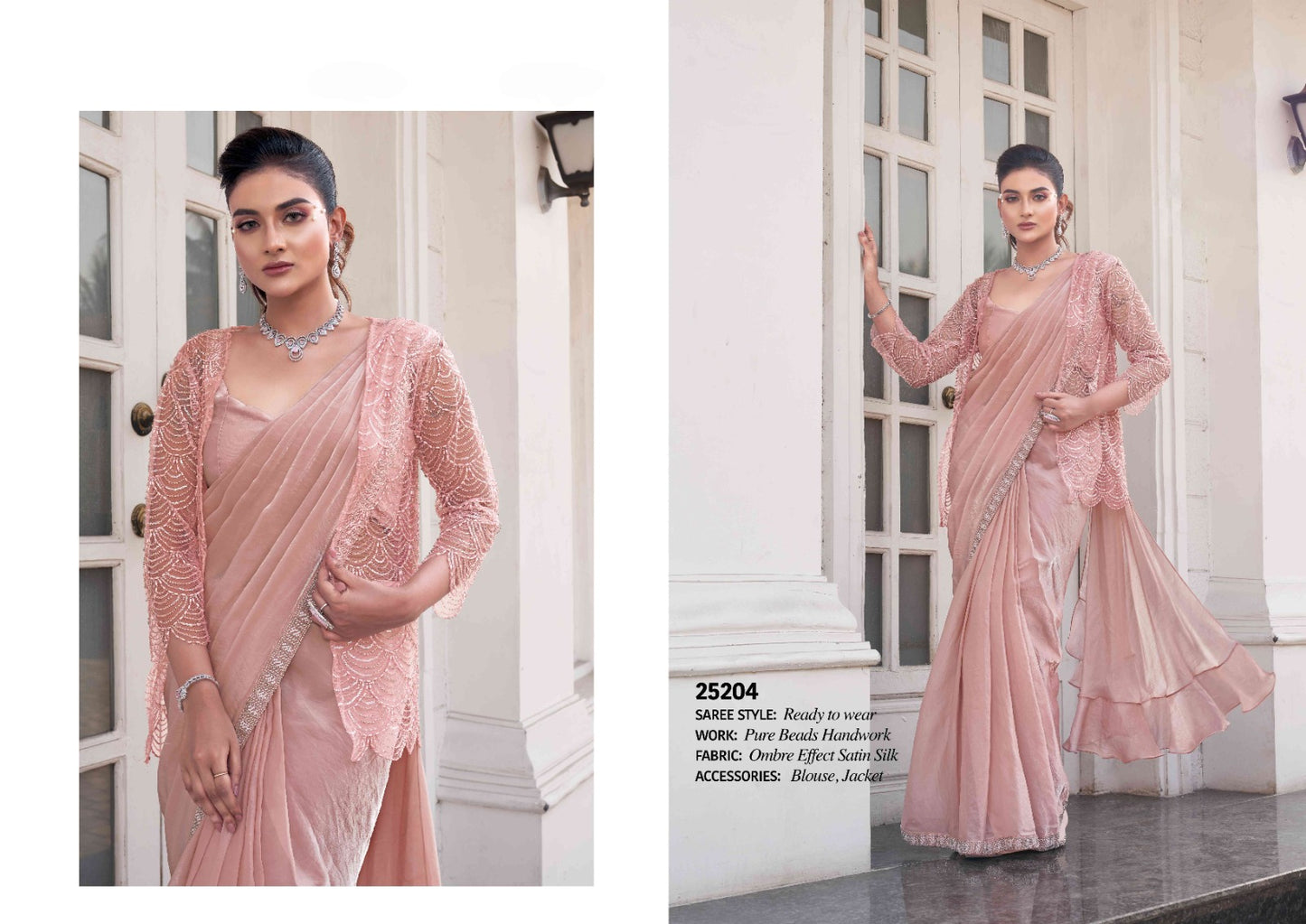 Ophelia New Designer Party Wear Saree - Ready to Wear Elegance - Posyfish.in
