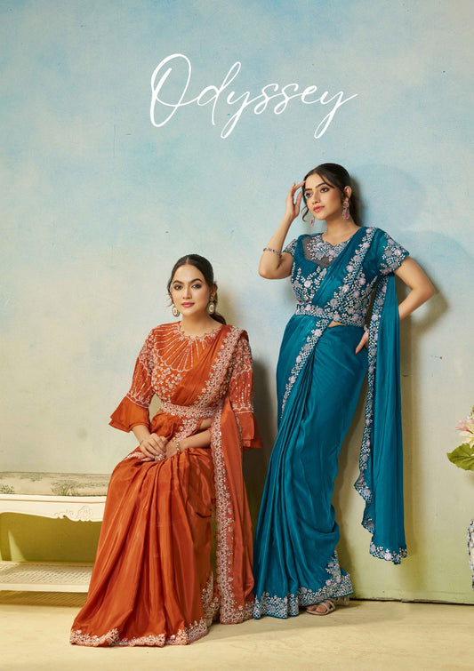 Odyssey Designer Saree Collection for Effortless Elegance - Posyfish.in
